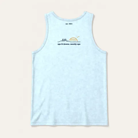 Santa Cruz Dipper Tank in Chambray / Navy, back
